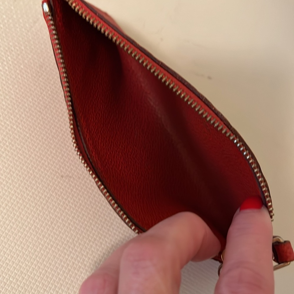 Louis Vuitton Red Monogram Zip Pouch - Picture 5 of 9